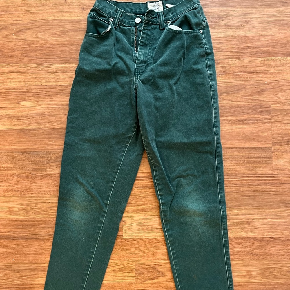 Vintage Sasson Green Jeans. Good Condition.